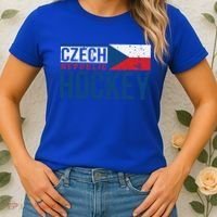 Czech Republic Czechia Hockey International Ice Supporter Cool Gift Women's T-Shirt thumb 2