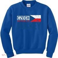 Czech Republic Czechia Hockey International Ice Supporter Cool Gift Kids Sweatshirt thumb 0