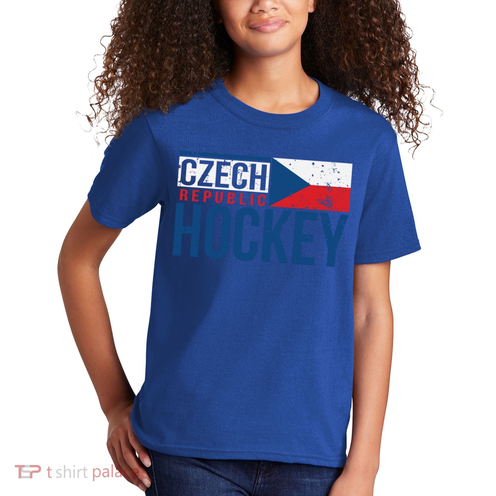 Czech Republic Czechia Hockey International Ice Supporter Cool Gift Kids T-Shirt
