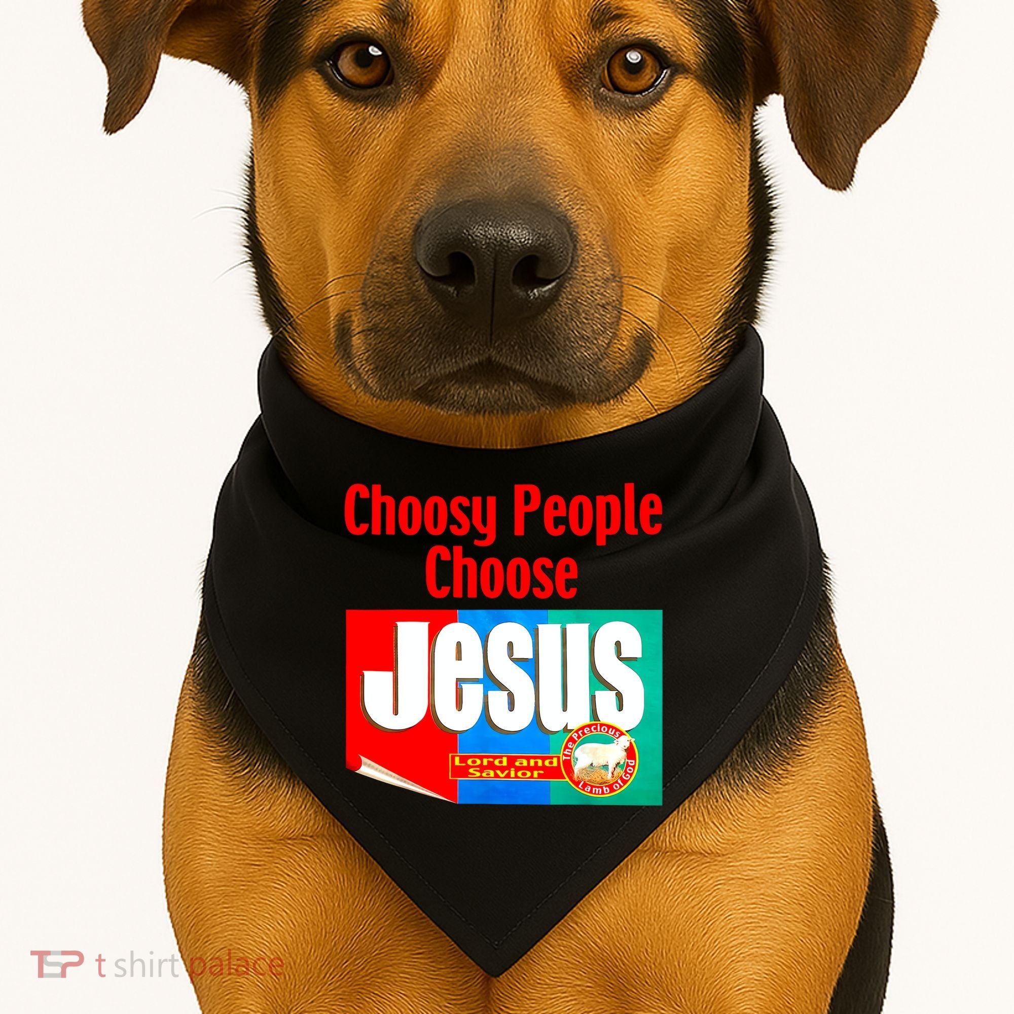 Choosy-People Retro Choose Jesus Christ Choose Jesus  USA-Made Doggie Bandana
