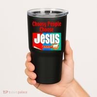Choosy-People Retro Choose Jesus Christ Choose Jesus  Tumbler thumb 2