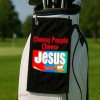 Choosy-People Retro Choose Jesus Christ Choose Jesus  Golf Towel thumb 2