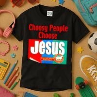 Choosy-People Retro Choose Jesus Christ Choose Jesus  Kids T-Shirt thumb 3