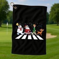 Christmas Road Golf Towel thumb 1