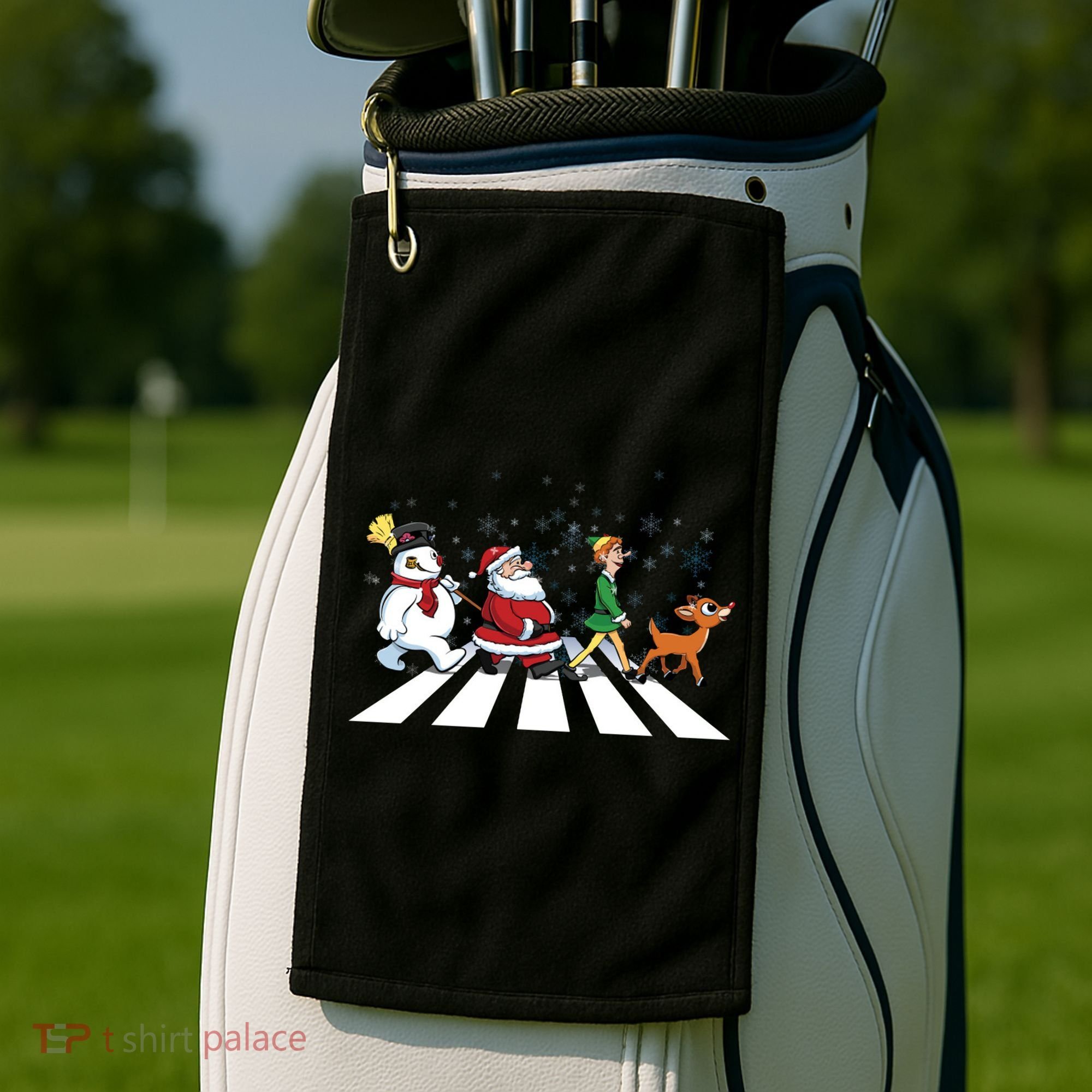 Christmas Road Golf Towel