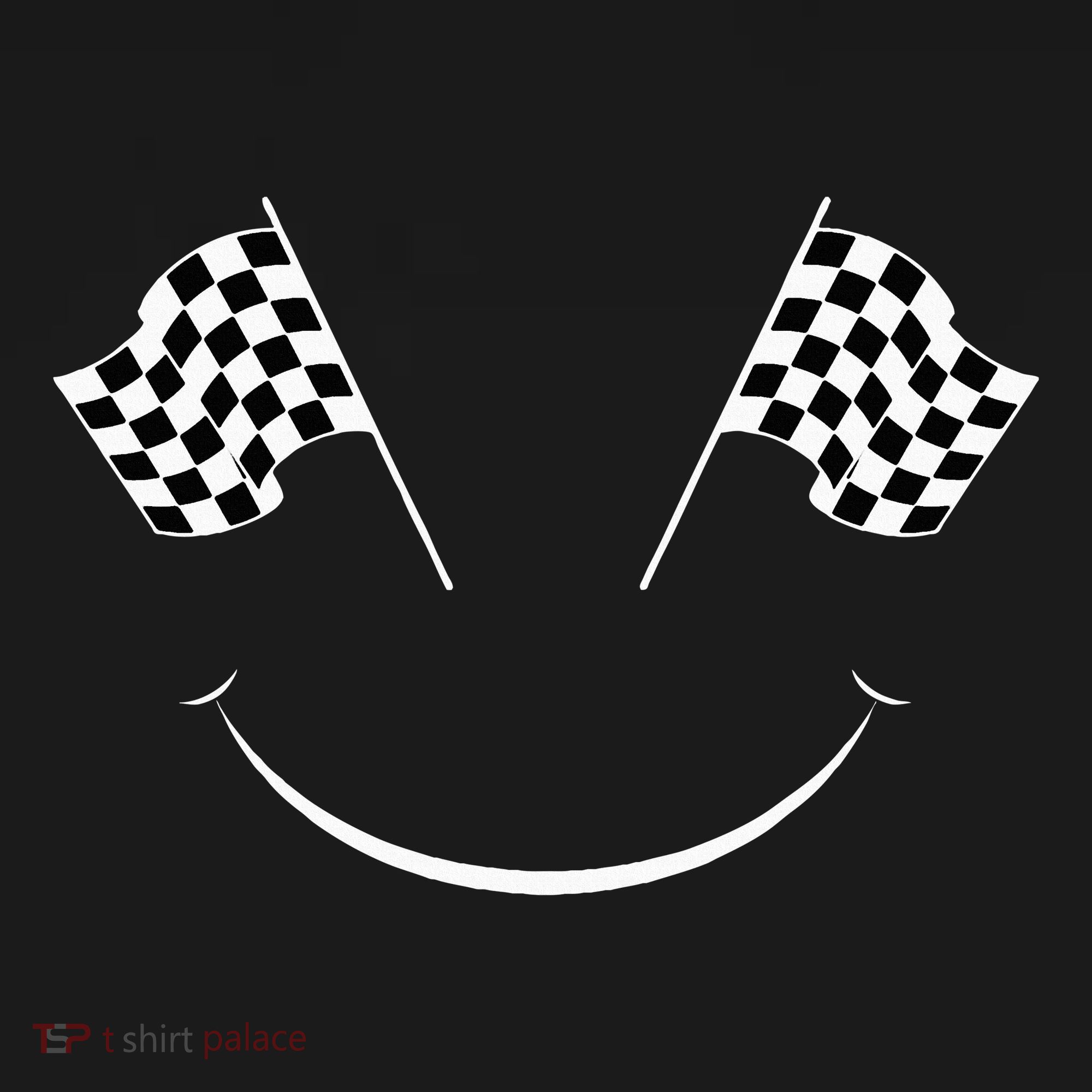 Car Racing Checkered Flag Smile Finish Line Automobile Racer Women's Hoodie