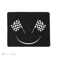 Car Racing Checkered Flag Smile Finish Line Automobile Racer Mousepad thumb 0