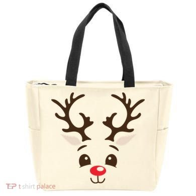 Christmas Reindeer Tote Bag