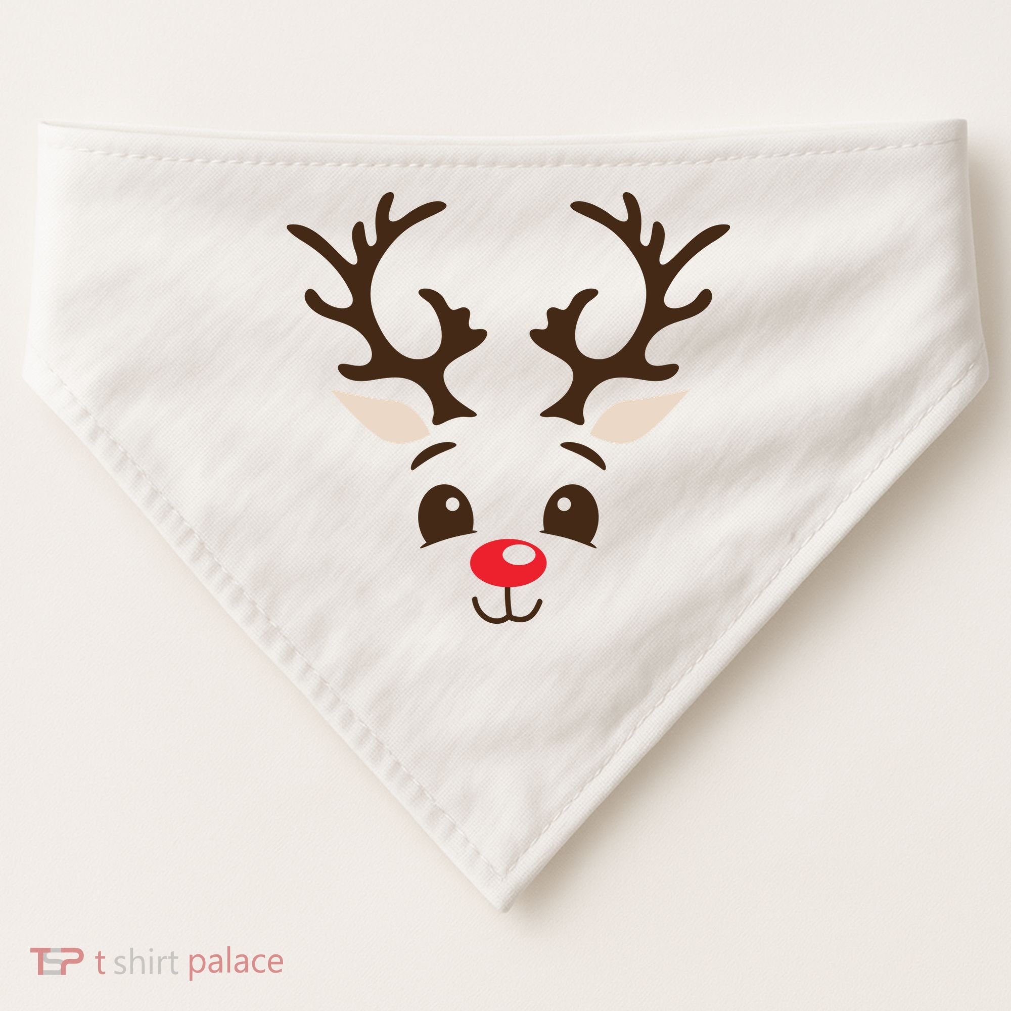 Christmas Reindeer USA-Made Doggie Bandana