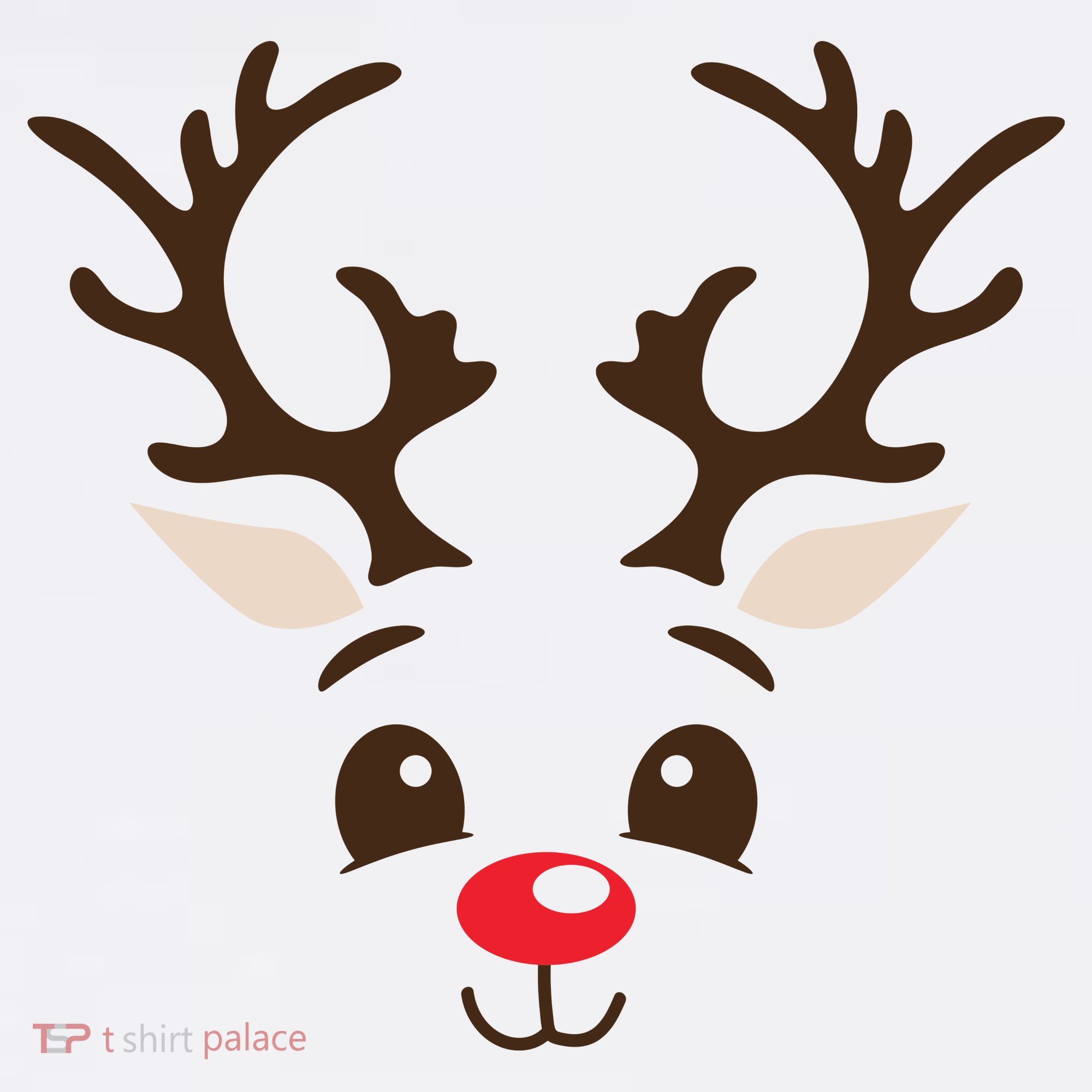 Christmas Reindeer Button