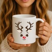 Christmas Reindeer Coffee Mug thumb 3