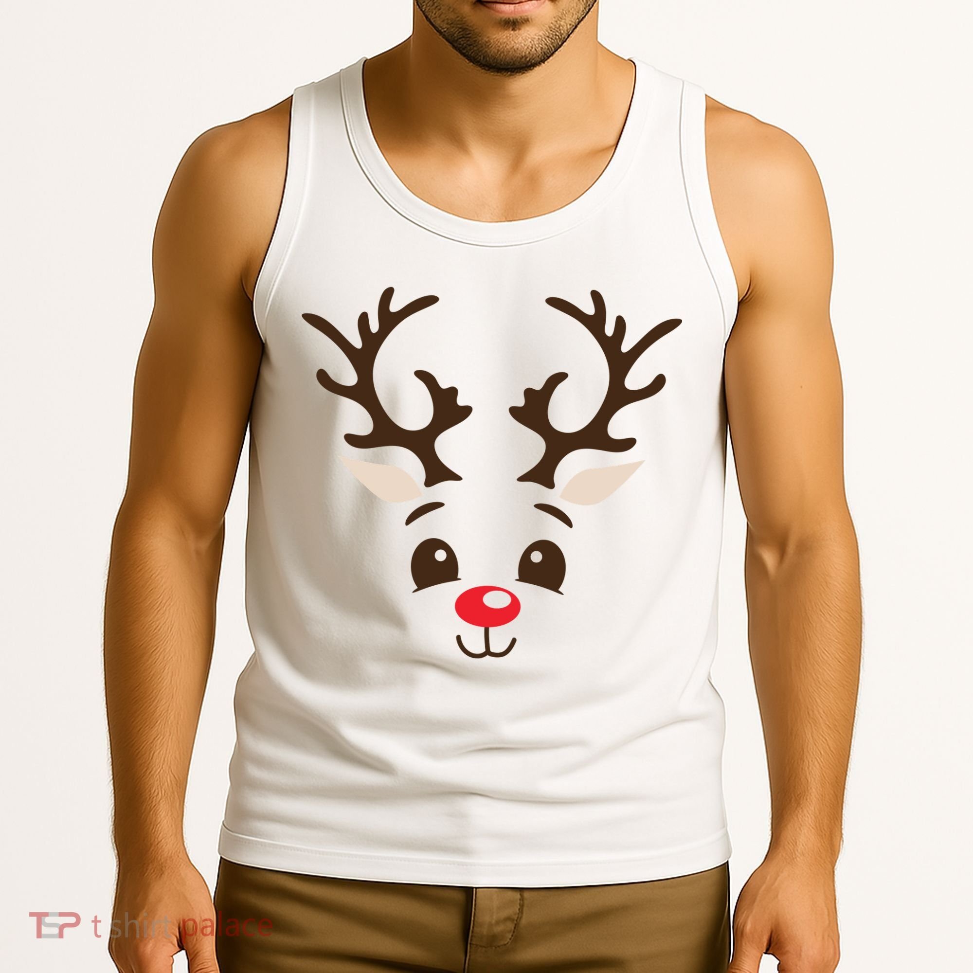 Christmas Reindeer Tank Top