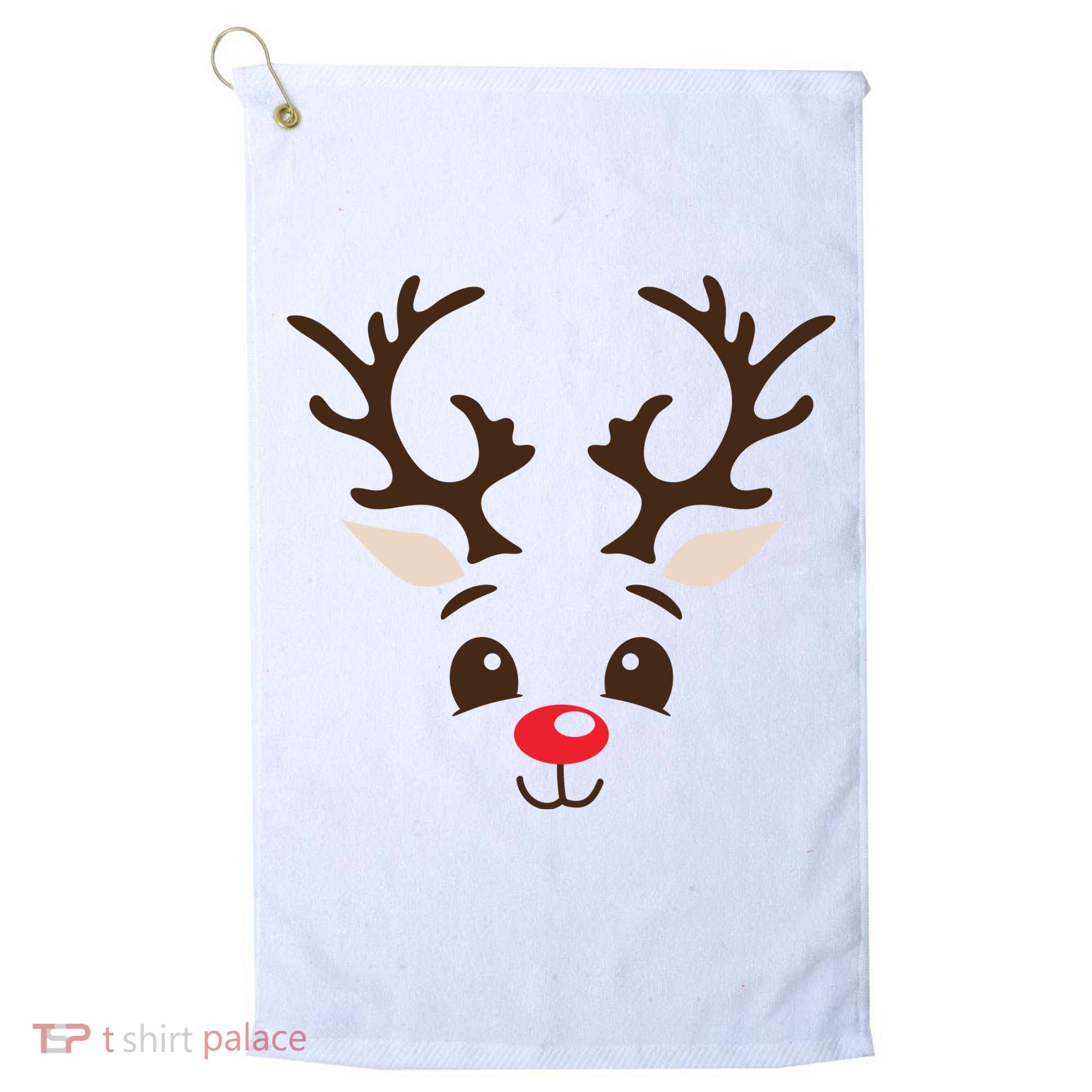 Christmas Reindeer Golf Towel
