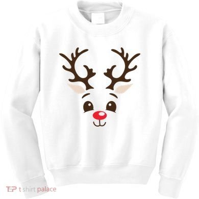 Christmas Reindeer Kids Sweatshirt
