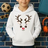 Christmas Reindeer Kids Hoodie thumb 2