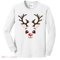 Christmas Reindeer Kids Long Sleeve Shirt thumb 0