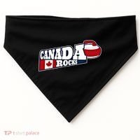 Canada Rocks Curling Stone Curler Canadian Flag Curling Funny Gift USA-Made Doggie Bandana thumb 0