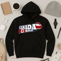 Canada Rocks Curling Stone Curler Canadian Flag Curling Funny Gift Hoodie thumb 3