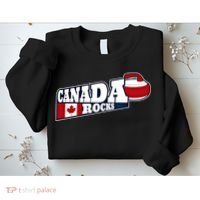 Canada Rocks Curling Stone Curler Canadian Flag Curling Funny Gift Sweatshirt thumb 2