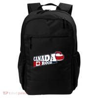 Canada Rocks Curling Stone Curler Canadian Flag Curling Funny Gift Backpack thumb 0