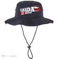 Canada Rocks Curling Stone Curler Canadian Flag Curling Funny Gift Bucket Hat thumb 0