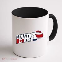 Canada Rocks Curling Stone Curler Canadian Flag Curling Funny Gift Coffee Mug thumb 1