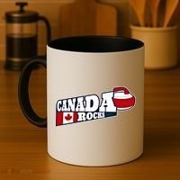 Canada Rocks Curling Stone Curler Canadian Flag Curling Funny Gift Coffee Mug thumb 4