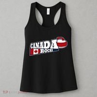 Canada Rocks Curling Stone Curler Canadian Flag Curling Funny Gift Women's Tank Top thumb 3