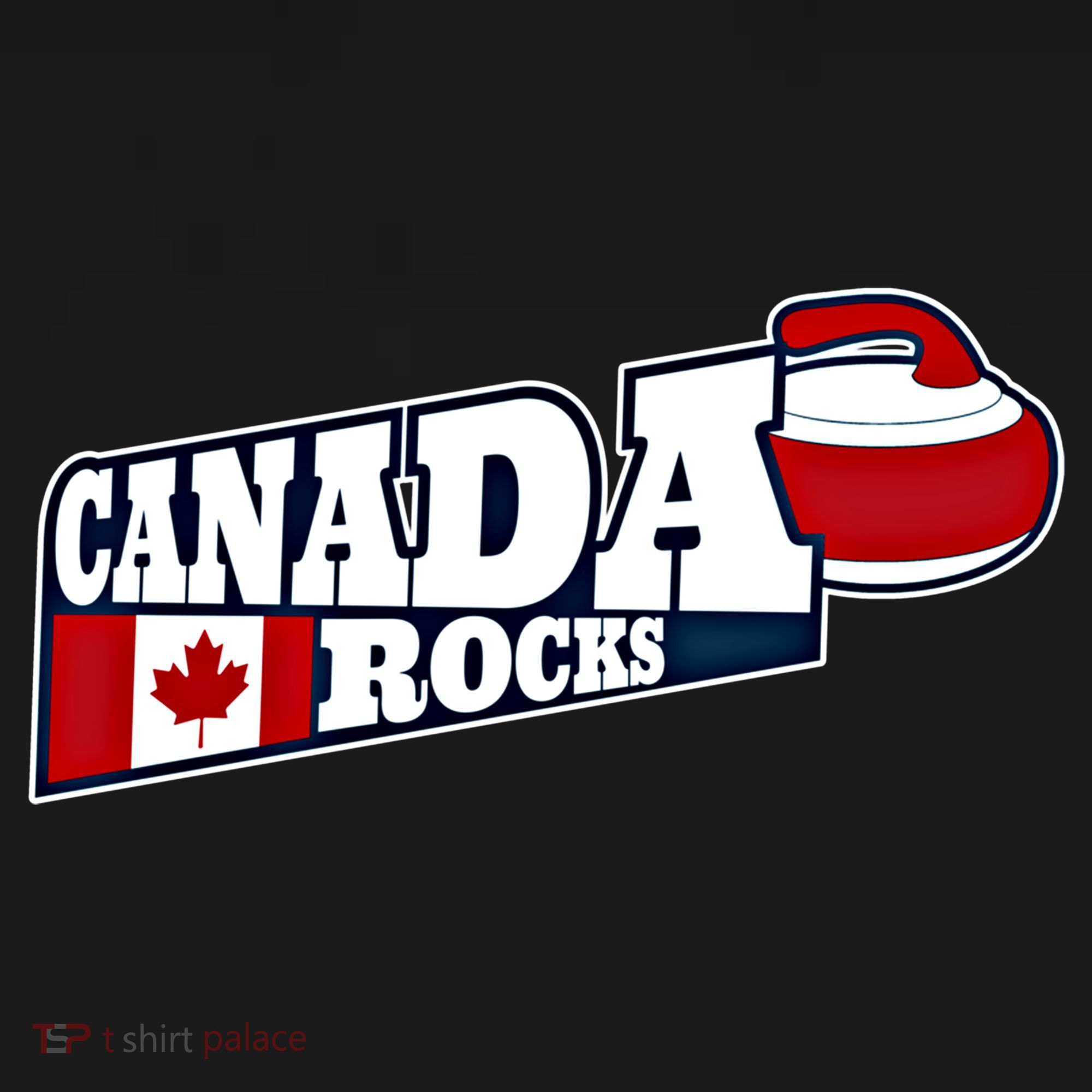 Canada Rocks Curling Stone Curler Canadian Flag Curling Funny Gift Women's Tank Top