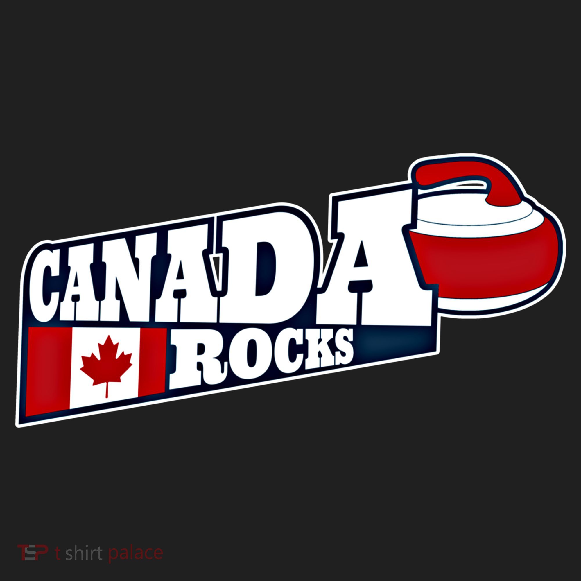 Canada Rocks Curling Stone Curler Canadian Flag Curling Funny Gift Hat