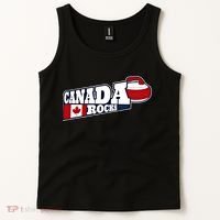 Canada Rocks Curling Stone Curler Canadian Flag Curling Funny Gift Tank Top thumb 2