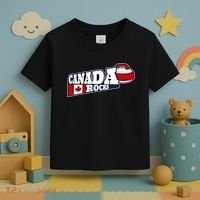 Canada Rocks Curling Stone Curler Canadian Flag Curling Funny Gift Toddler T-Shirt thumb 3