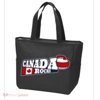 Canada Rocks Curling Stone Curler Canadian Flag Curling Funny Gift Tote Bag thumb 3