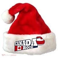 Canada Rocks Curling Stone Curler Canadian Flag Curling Funny Gift Santa Hat thumb 0
