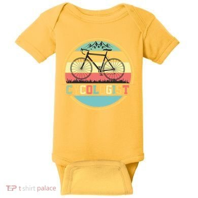 Cycologist Retro Baby Bodysuit