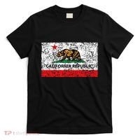 California Republic Cali Flag Socal Norcal Cencal T-Shirt thumb 0