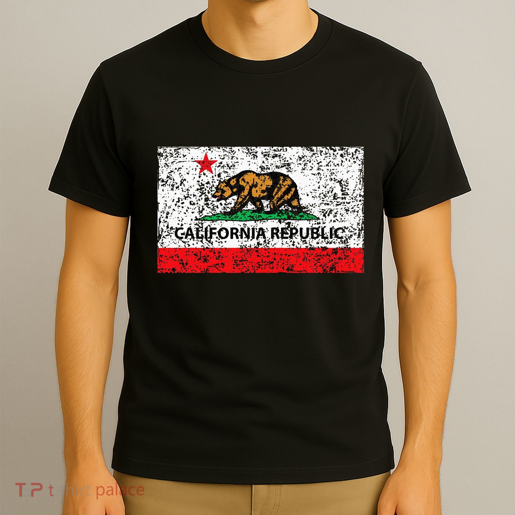 California Republic Cali Flag Socal Norcal Cencal T-Shirt