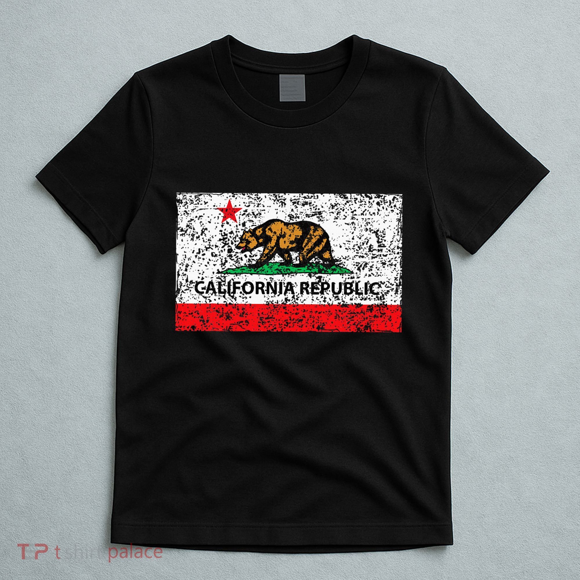 California Republic Cali Flag Socal Norcal Cencal T-Shirt