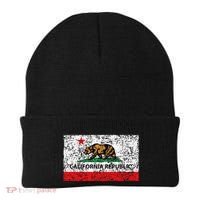 California Republic Cali Flag Socal Norcal Cencal Beanie thumb 0