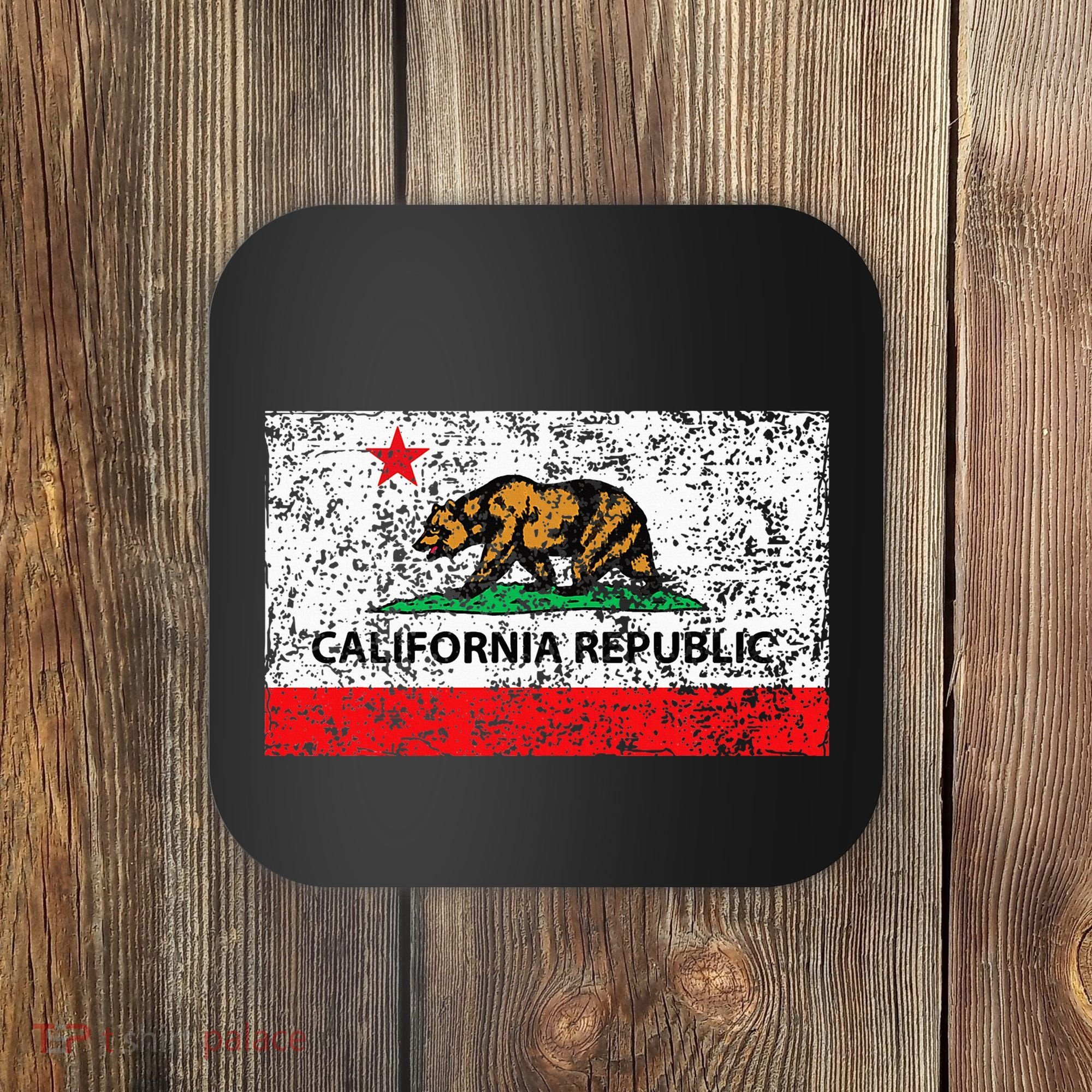 California Republic Cali Flag Socal Norcal Cencal Coaster