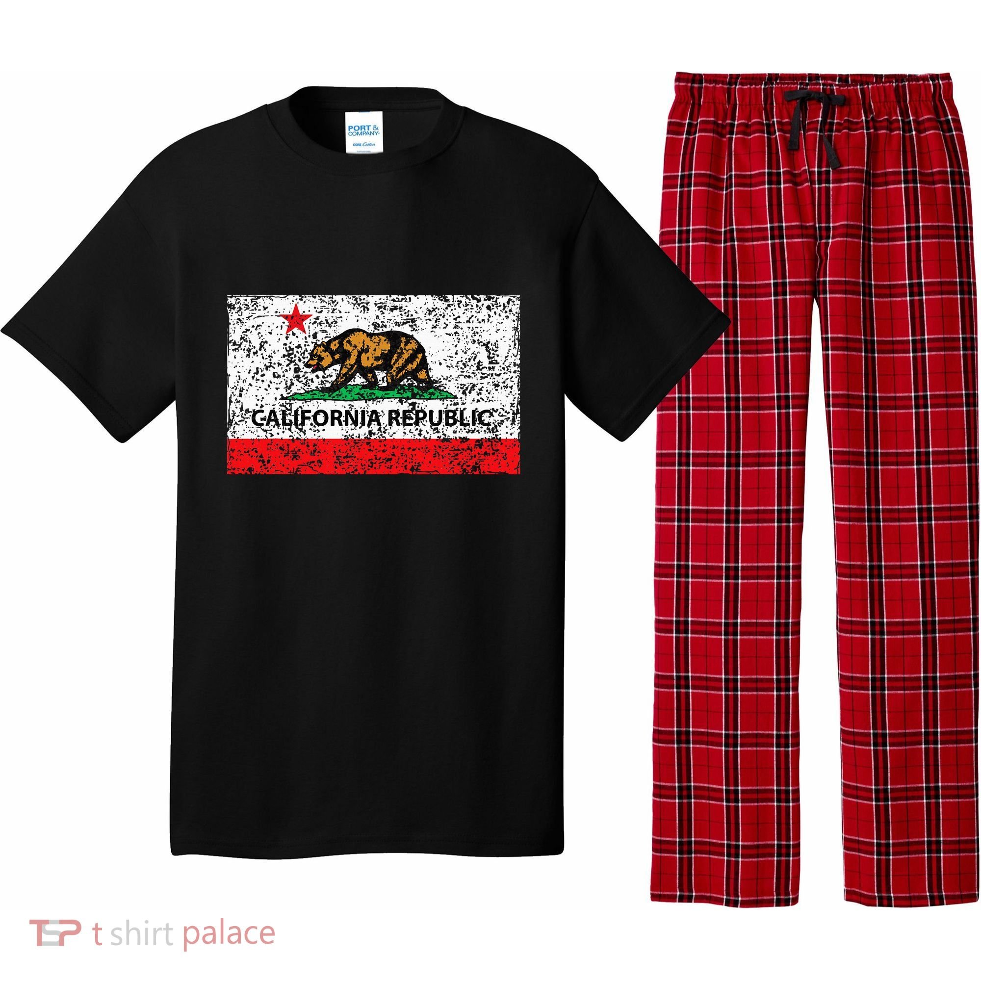 California Republic Cali Flag Socal Norcal Cencal Pajama Set