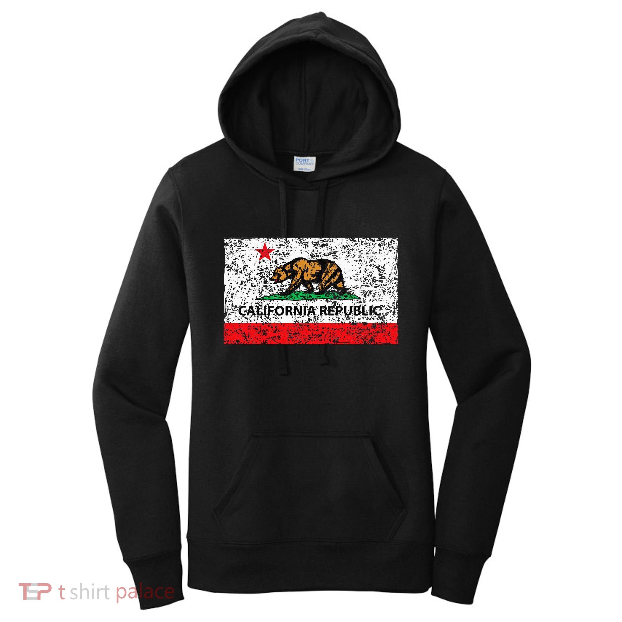 California Republic Cali Flag Socal Norcal Cencal Women's Hoodie