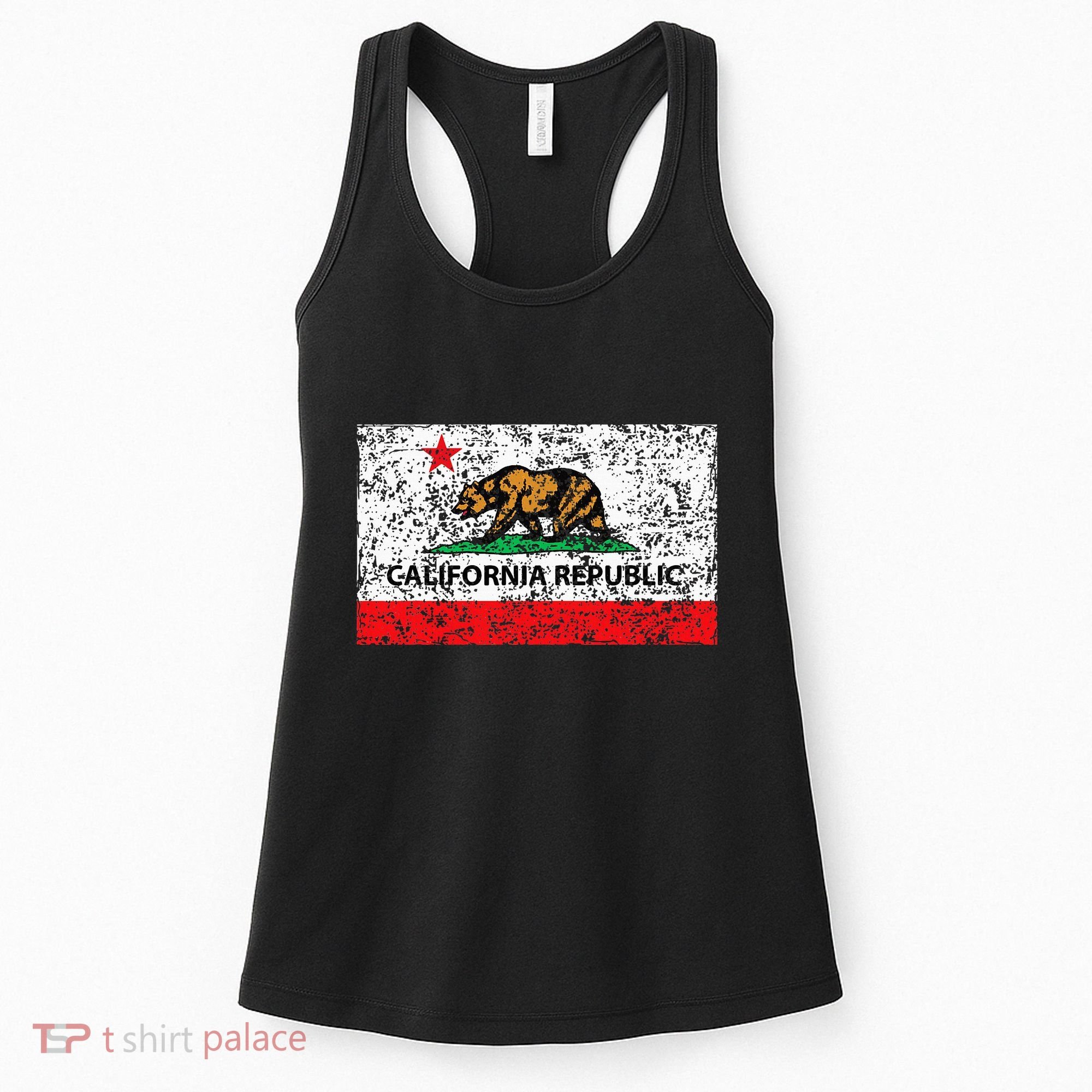 California Republic Cali Flag Socal Norcal Cencal Women's Tank Top