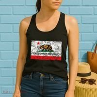 California Republic Cali Flag Socal Norcal Cencal Women's Tank Top thumb 2