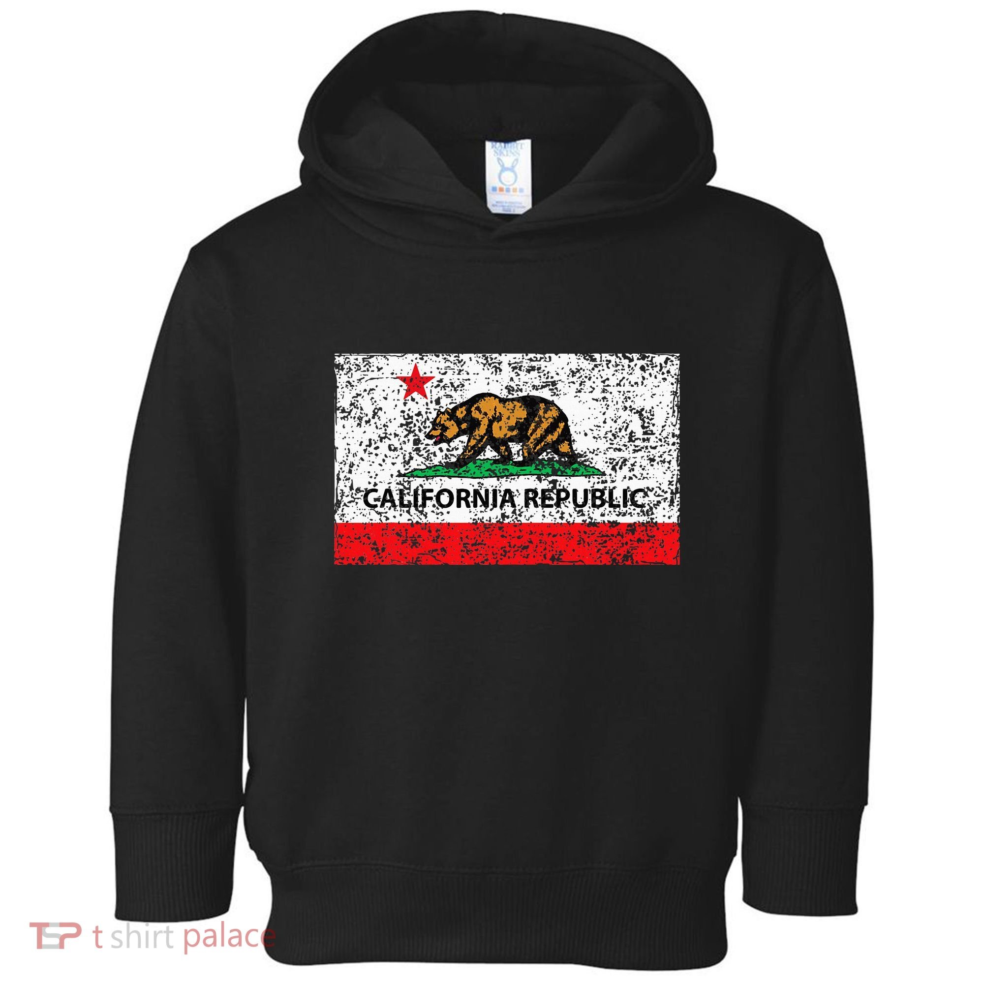 California Republic Cali Flag Socal Norcal Cencal Toddler Hoodie
