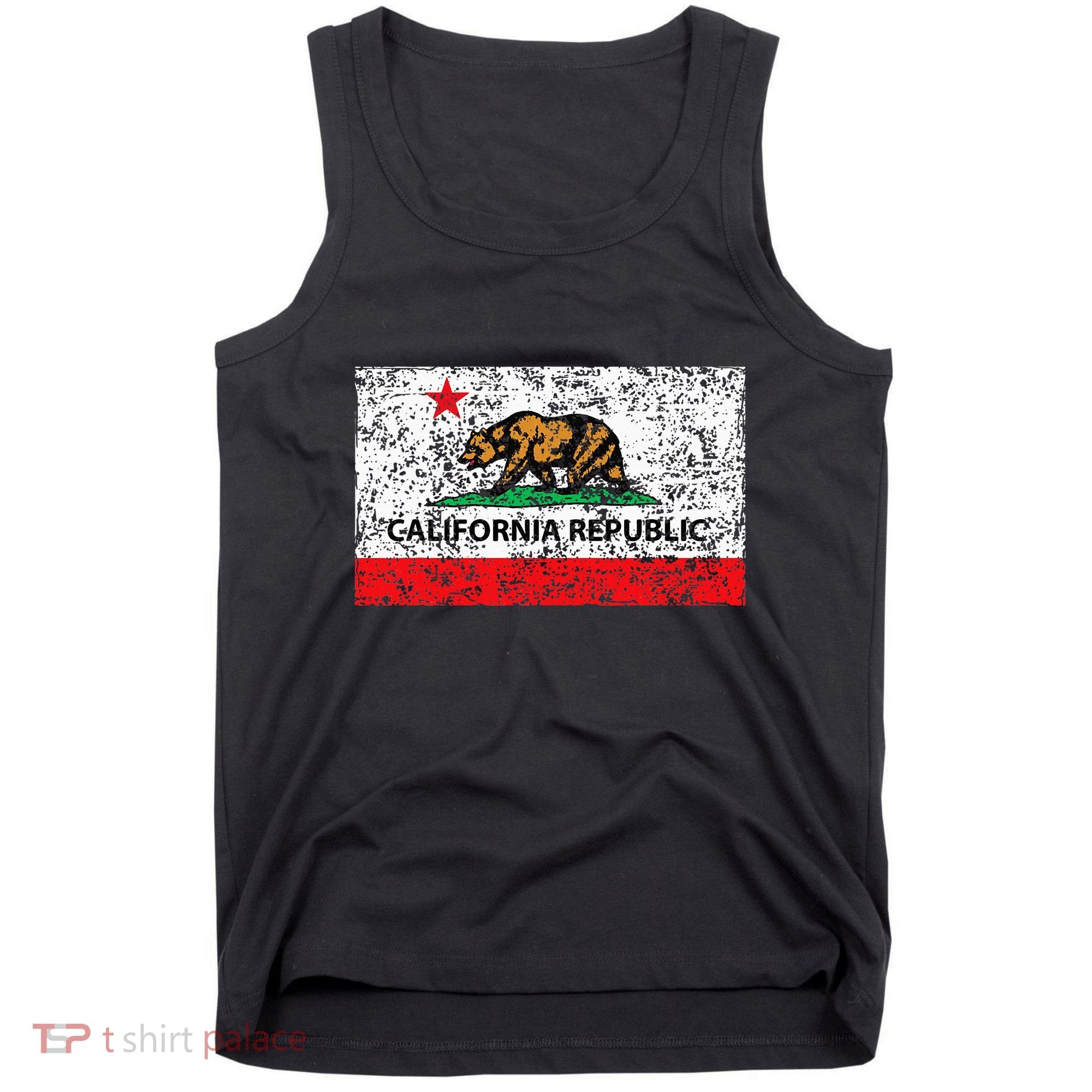 California Republic Cali Flag Socal Norcal Cencal Tank Top