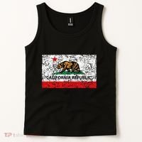 California Republic Cali Flag Socal Norcal Cencal Tank Top thumb 2