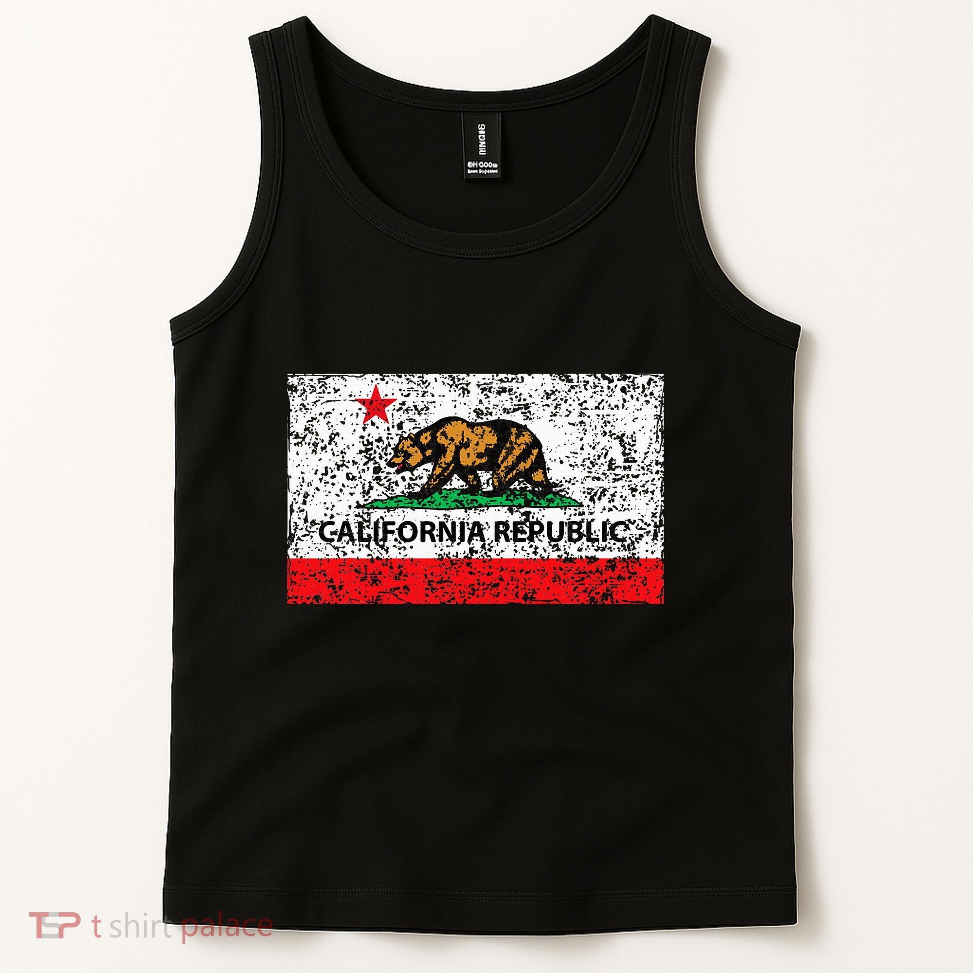 California Republic Cali Flag Socal Norcal Cencal Tank Top