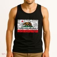 California Republic Cali Flag Socal Norcal Cencal Tank Top thumb 3