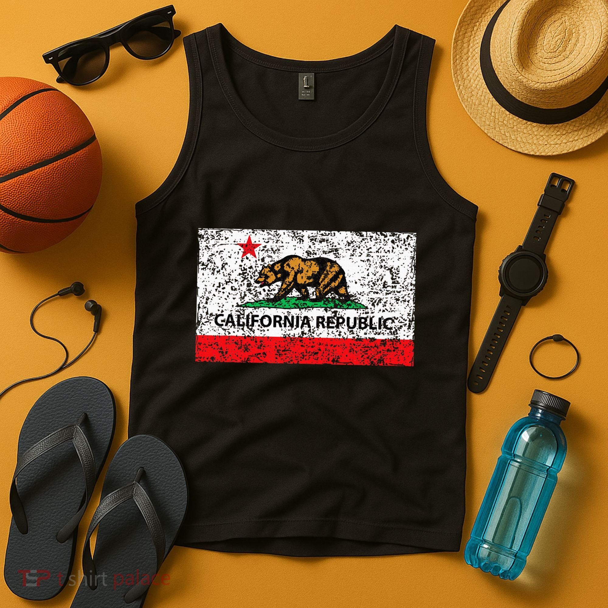 California Republic Cali Flag Socal Norcal Cencal Tank Top